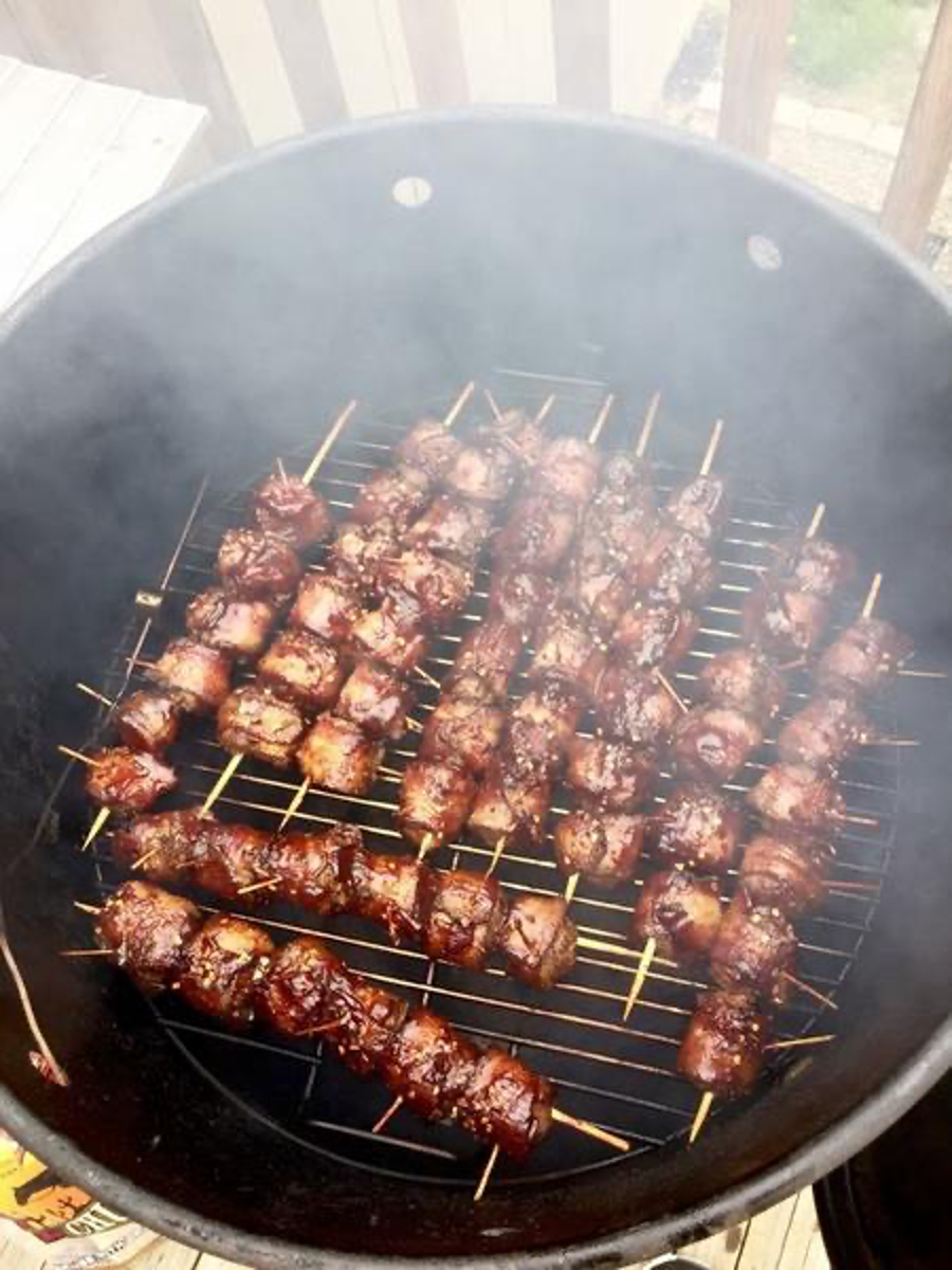 Jalapeño Peppercorn Bacon-Wrapped Italian Meatballs