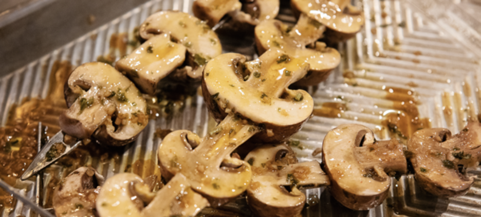 Mushroom Skewers