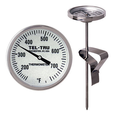 Tel-Tru BBQ Thermometer - LT225R 3.5" Stem (suit Kamado/Ceramic Grills)